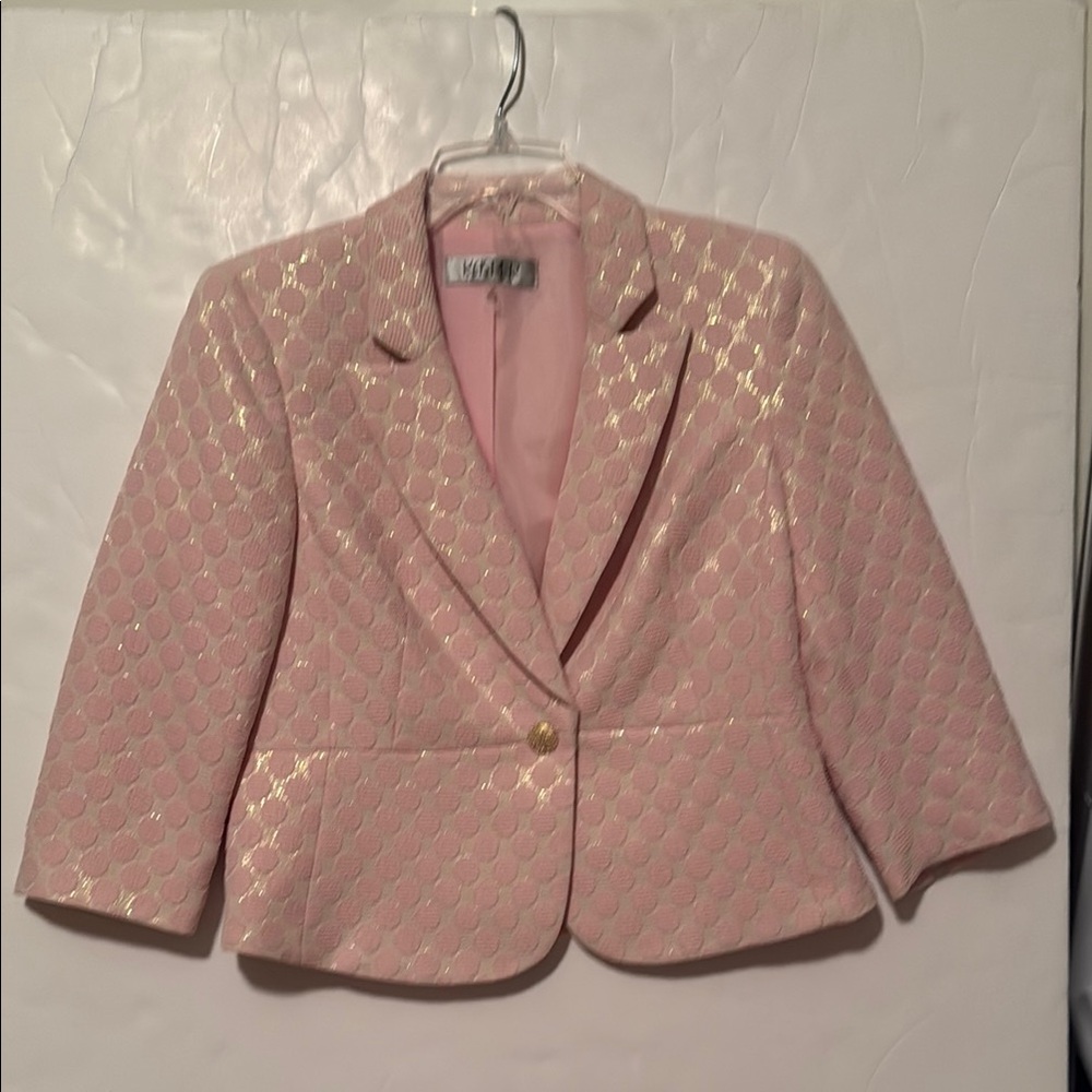 Elegant Pink and Gold Women's Jacket by Kasper